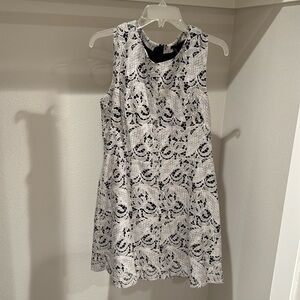 Mini Sleeveless Lace Dress